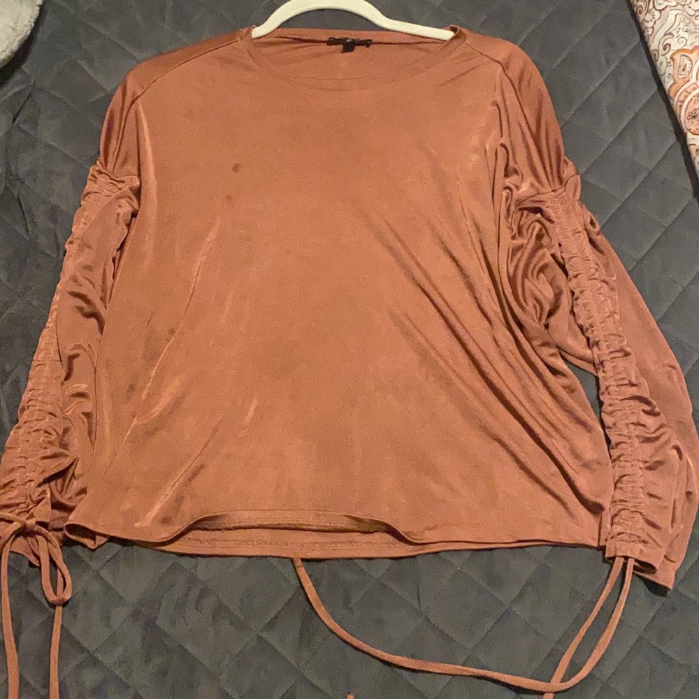 Express srunched long sleeve top
